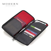 Germany MODERN leather passport bag ID bag Multi-function card bag Wallet card holder Gift for boyfriend