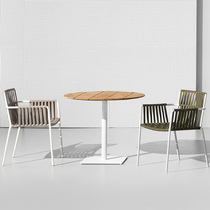 Nordic Outdoor Leisure Table And Chairs Patio Villa Garden Outdoor Rattan Chair Three Sets Combination Terrace Waterproof Table And Chairs