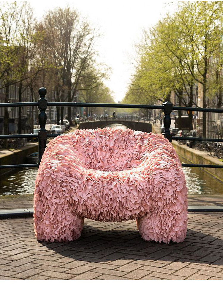 Мягкое кресло moooi hortensia 荷兰进口 花瓣沙发客厅椅扶手靠背餐椅休闲椅 Other