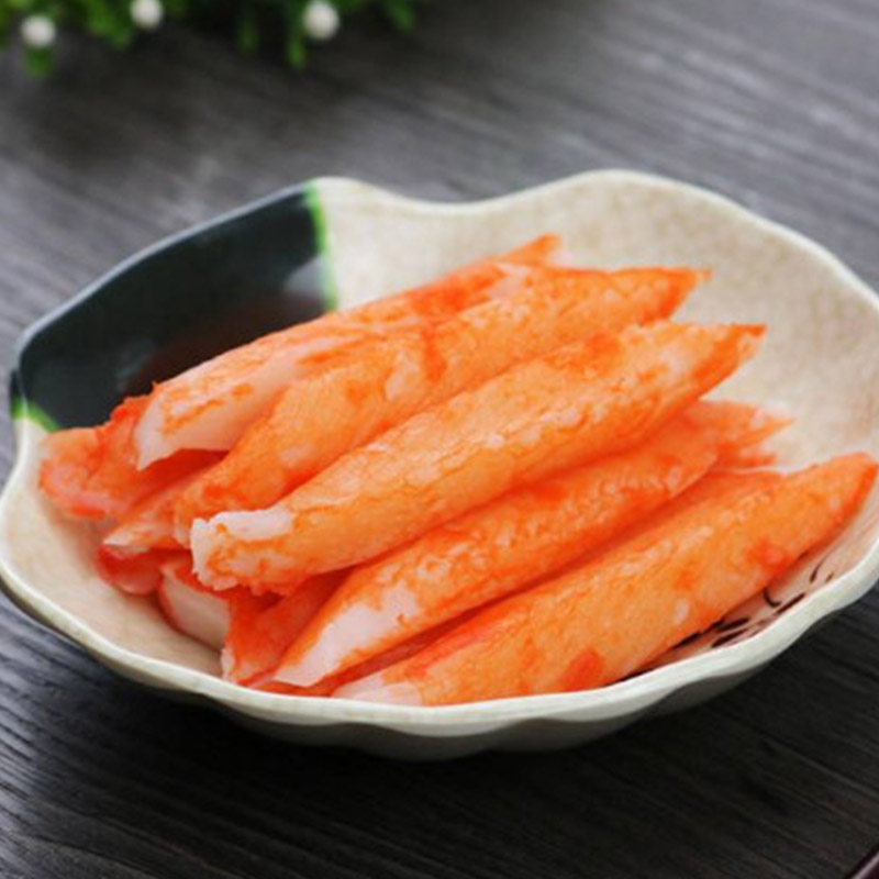 日本料理 军舰寿司材料 食材 纪文蟹柳 蟹香鱼柳 力二味蟹肉 500g