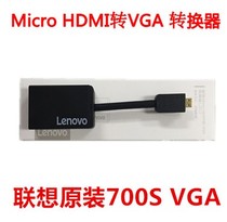 Lenovo L903 mini Micro HDMI to VGA converter connected to the projector display line
