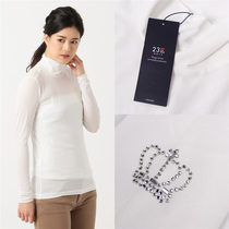 Day single golf clothing women sunscreen base shirt high neck anti ultraviolet sweat absorption quick drying high elasticity