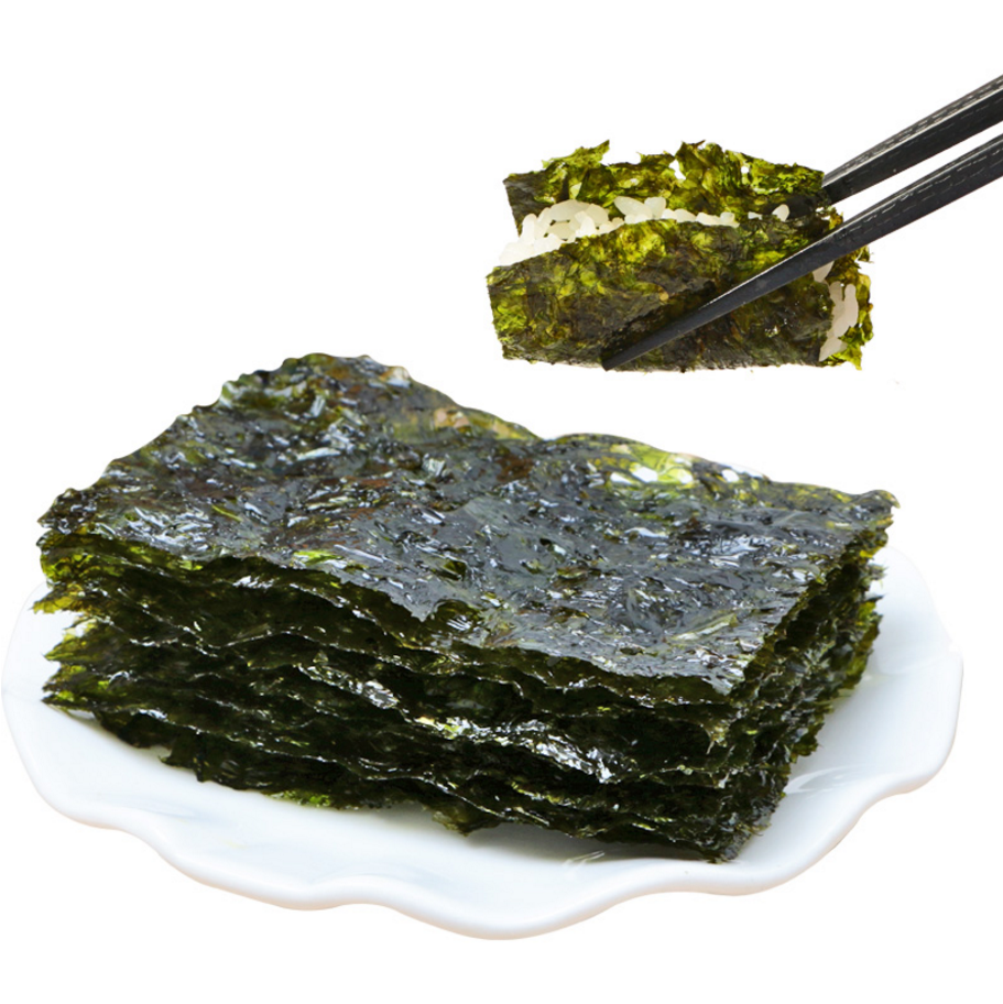 超值5大袋/全张海苔片 休闲零食低卡海苔 开袋即食香脆下饭海苔片_7折