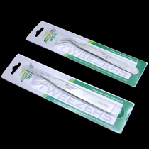 Tweezers stainless steel anti-static pointed mobile phone repair tool birds nest hair clip elbow straight eyelash grafting