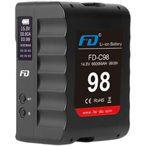 Fit large capacity V Port battery FDC98 130 145 small man SLR external camera flash surveillance