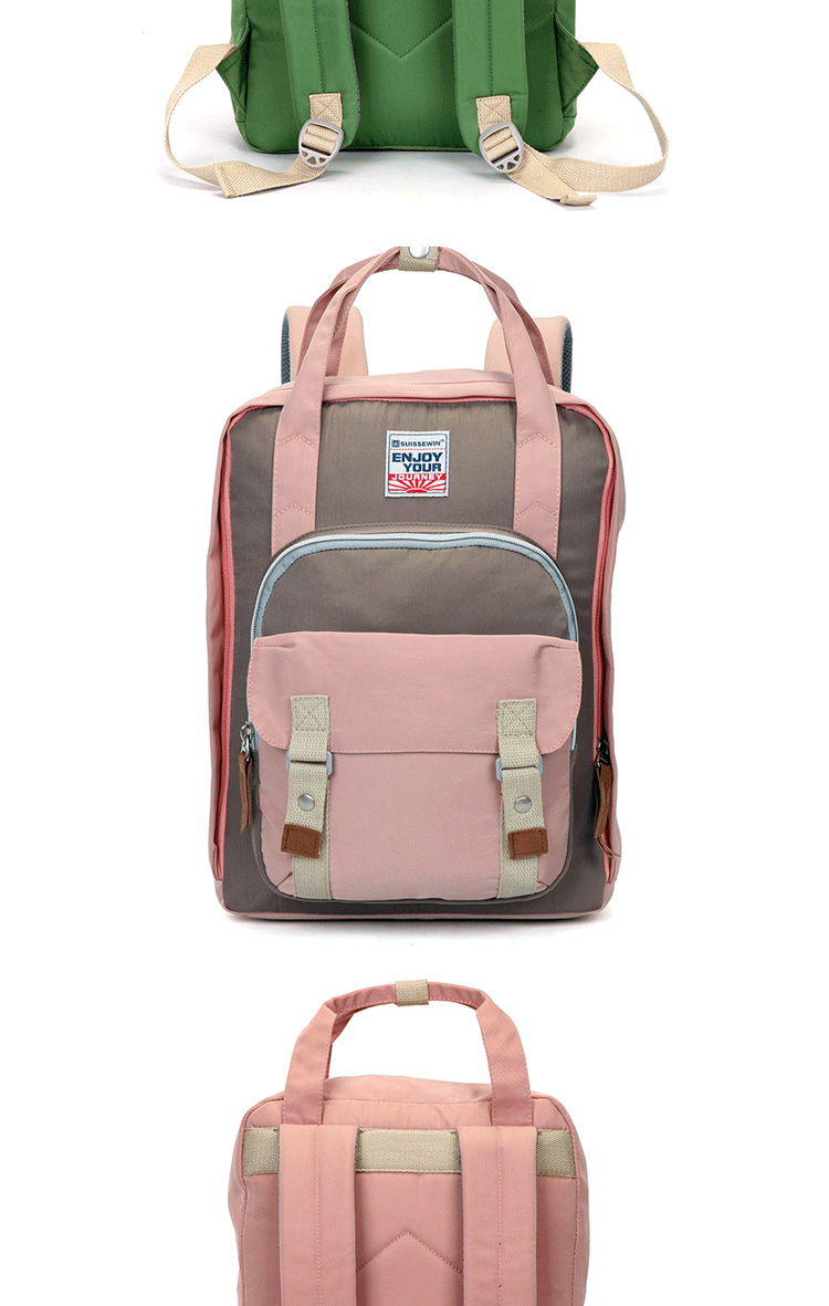 瑞士suissewin韩版新款校园学生书包防泼水户外男女休闲双肩背包