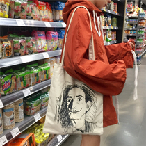 Original Small Crowddesign Art Abstract Art 100 Hitch Fashion Ins Large Capacity Sails Cloth Bag Single Shoulder Bag Women Package Bag