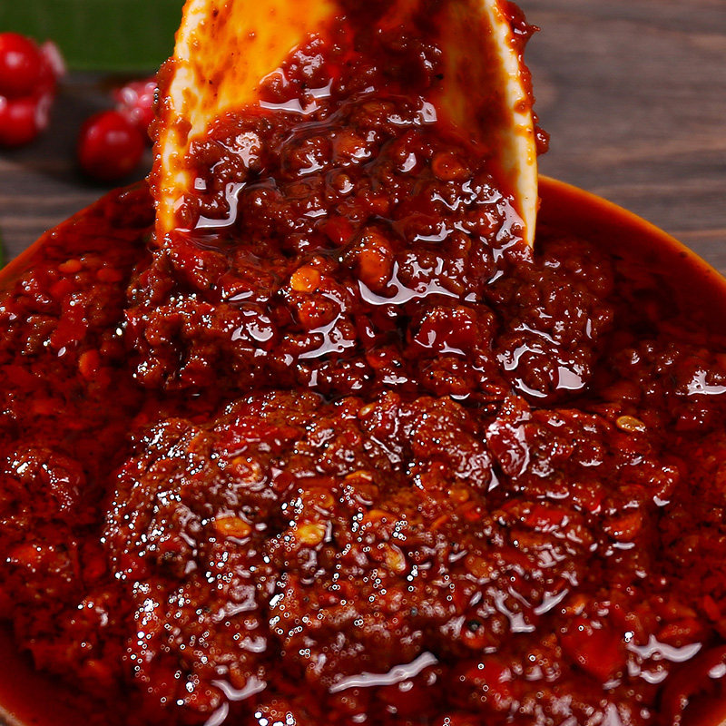 林云谷秘制香辣酱四川特产手工自制辣椒酱蘸料炒菜下饭酱2瓶520g