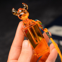 Fetal hair souvenir newborn baby 100 days gift boy girl diy homemade seal umbilical cord seal Zodiac cow