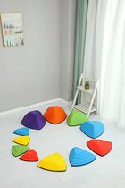 Kindergarten over River Stone Children Early Education Physical Fitness Sense Training Balance Trampling Seven Colorful Indoor outdoor Fitness