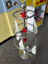 Towel Rack Nursery Stainless Steel Wool Towel Rack Children Towel Rack Round Two Floors Nursery Woolen Towel Rack