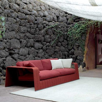 Outdoor sofa Courtyard Outdoor Tea Several combination of open - air yard three - person cloth Nordic model chair sofa