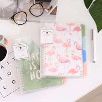 February set A4 A5 loose-leaf notebook B5 detachable buckle clip Simple ultra-thick thickened coil