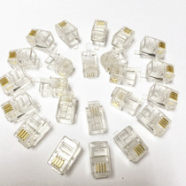 4P4C Crystal Head phone Crystal Head RJ12 Crystal Head phone handset connector 4 core Crystal Head
