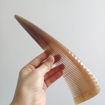 Take pictures of the elderly white buffalo horn comb anti-hair hair care girls men multifunctional massage comb