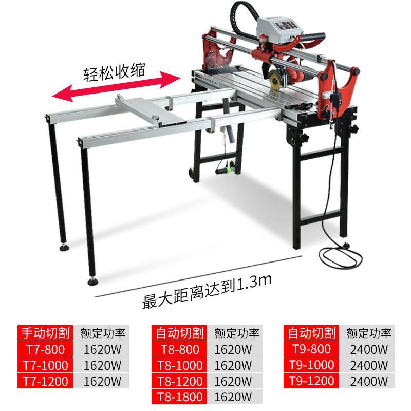 automatic electric table type tile cutting machine stone floor tile cutting table 45 degree chamfering edge grinding slotting water cutter