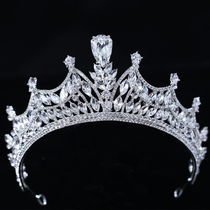 ete Crown 2021 New Bride wedding accessories European and American vintage Baroque color diamond white gauze dress accessories