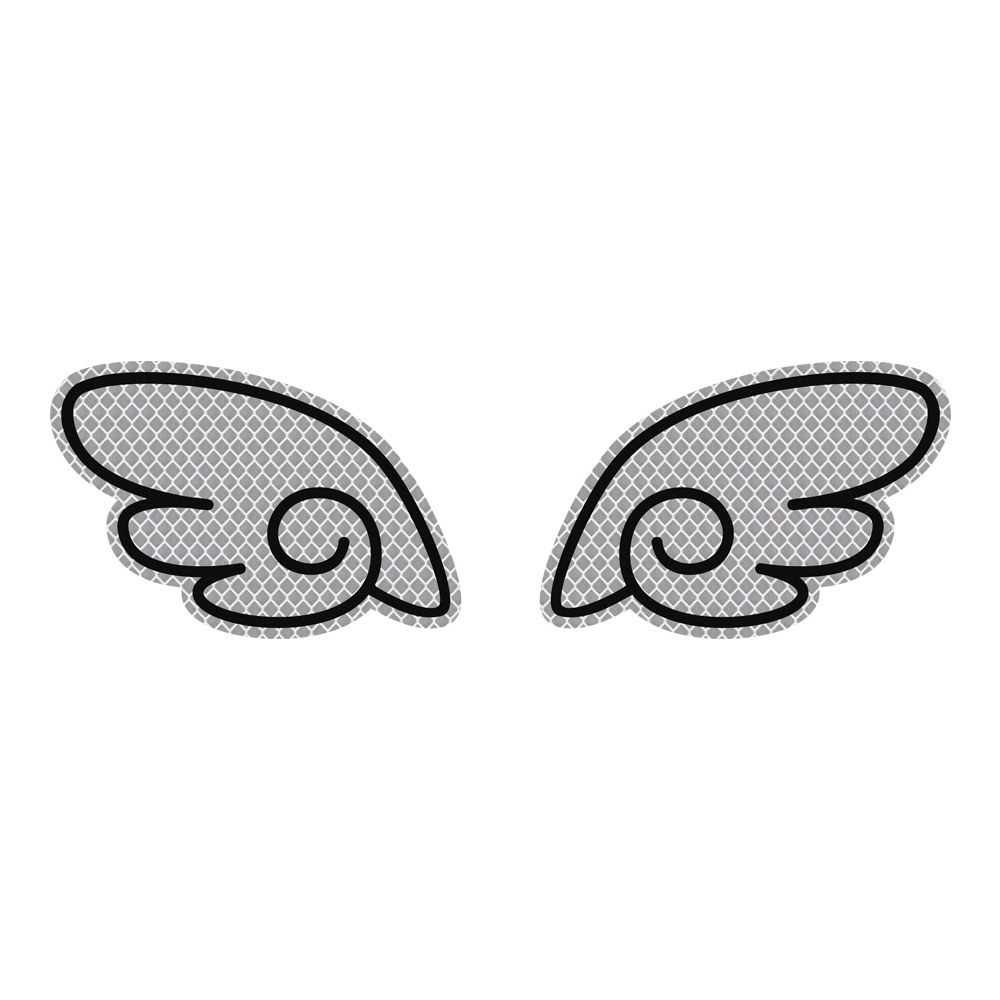 3m创意个性车贴小天使机盖贴警示标识翅膀夜间装饰搞笑卡通防撞贴_折2