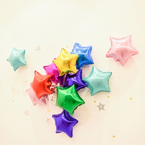10 inch aluminum film balloon five-pointed star birthday decoration full moon wine 100 days catch week party supplies aluminum film balloon decoration