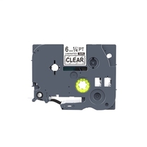 For brother labeling machine ribbon label paper TZ2-111 tze-111 6mm transparent black letter