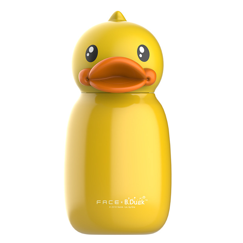 face小黄鸭保温杯宝宝可爱水杯儿童迷你便携316不锈钢小学生茶杯