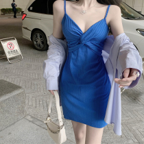 Spring womens clothing 2021 new two-piece suit fried street skirt gentle wear suspender dress female summer dress