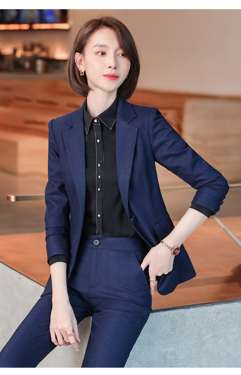 职业套装女总裁秋冬气质女神范西装正装酒店经理售楼部工作服