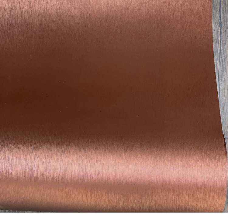 古铜色金属拉丝效果自粘墙纸壁纸家具电器翻新贴纸展厅展柜贴膜