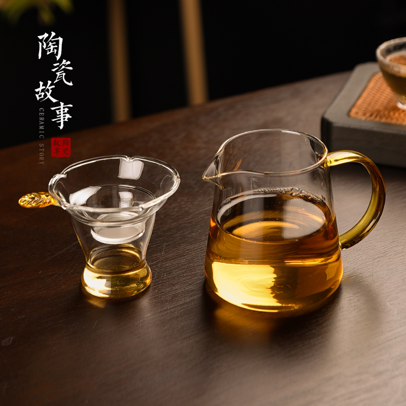 Ceramic stories) net tea sets accessories) fair keller one tea separation glass tea filter