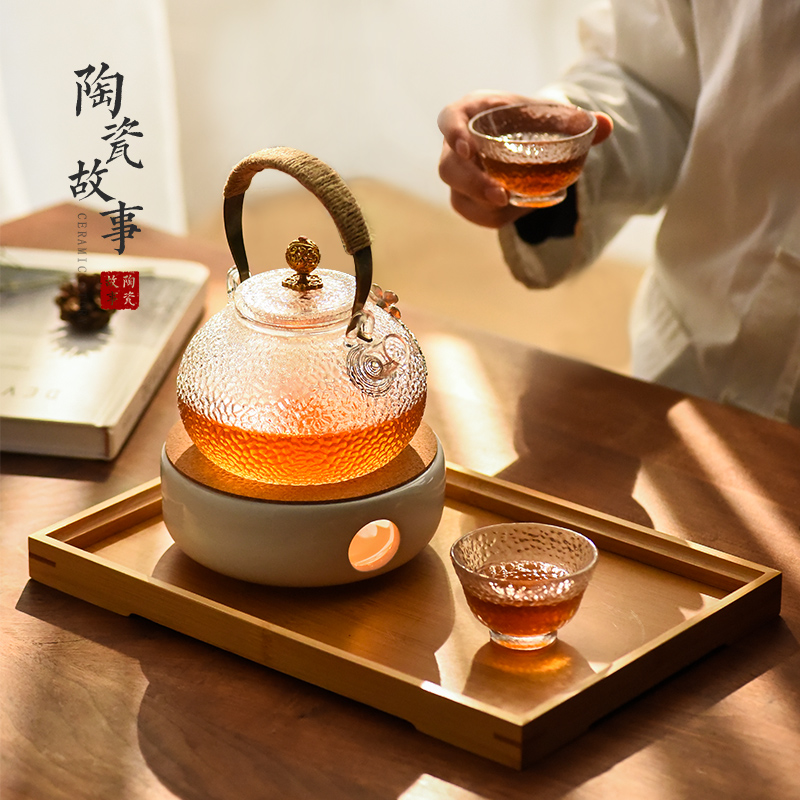 Electric ceramic story TaoLu boiled glass teapot tea sets high - temperature single pot of Chinese kung fu household kettle