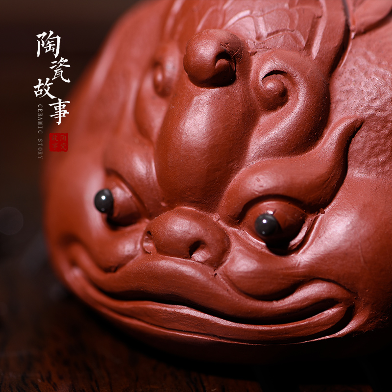 Ceramic story dahongpao tea table furnishing articles pet purple sand tea to keep tea boutique zen kung fu tea accessories