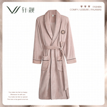 women's autumn winter warm island fleece long pajamas plus size coral fleece thin bathrobe sexy morning robe