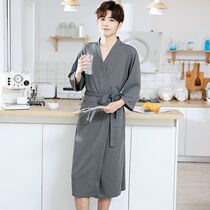 Suzhou Renrui Textile Ting sister came 39 9 meters Spring and summer couples waffle bathrobe 6