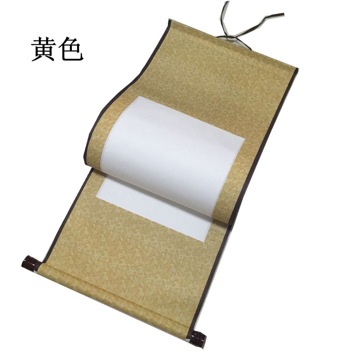 空白画卷仿绫纸四尺宣纸卷轴书法画轴条幅横幅中堂立轴竖轴挂轴