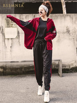 Rsemnia Korean New Loose Sports Set Running Quick Clothes Long Sleeve Size Slim Fashion Yoga Clothing