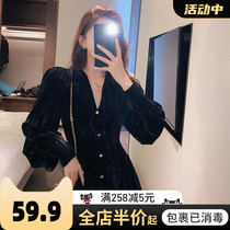 French small - sense high - flux dress in early spring 2022 new tea break and female dress