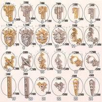 Nail diamond jewelry rhinestone big diamond baroque retro net red new long zircon nail diamond jewelry 383