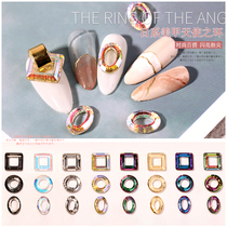 Net red nail jewelry Angel ring Crystal ring Round oval square Bride 355 nail diamond jewelry