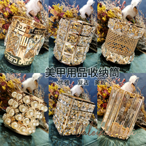 Crystal pen holder nail photo props Net red sun makeup brush tool brush desktop ins fashion storage box