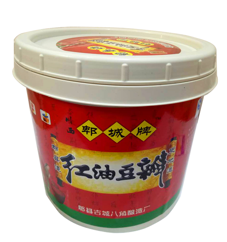 正宗老品牌郫县红油型桶装豆瓣酱3kg