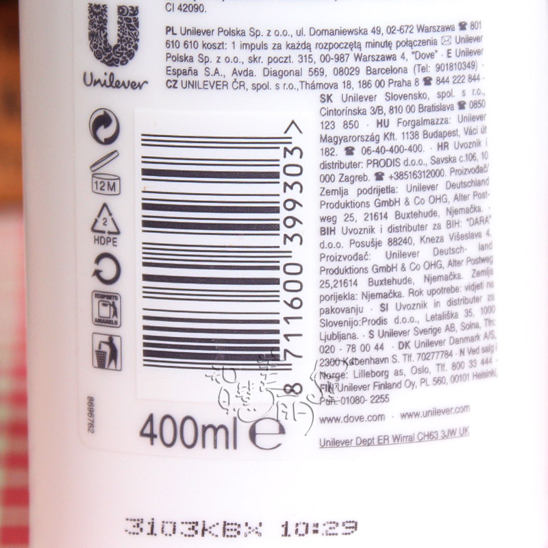 Dove 400ml Dove 400ml