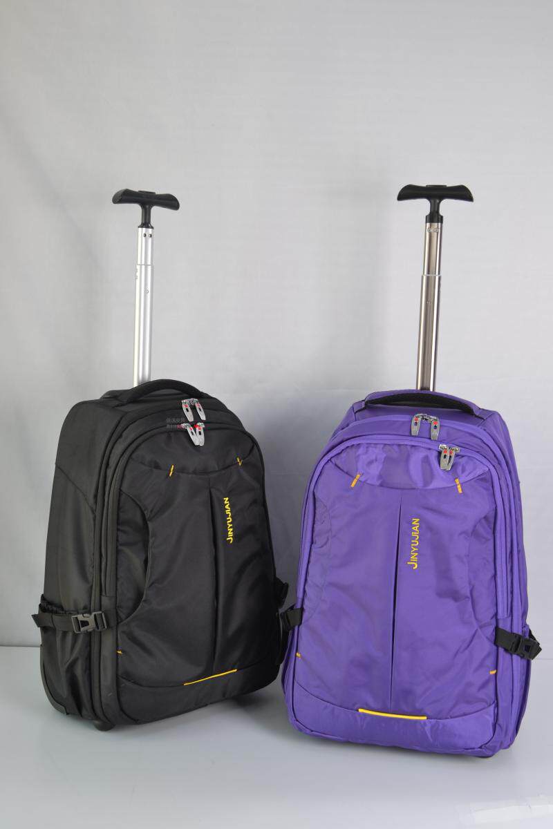 单拉杆背包两用多功能拉包带轮成人双肩书包可背旅行箱拖拉行李箱