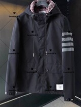 Thom Browne 22 autumn and winter new TB four-bar loose mens jacket windbreaker coat