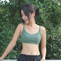 Summer beauty back underwear Net Red new cross belt bra no steel ring vest type Pop anti-light sexy