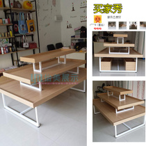 Mingchuang style Youpin boutique promotion rack Nakajima three-story water table pile head cosmetics display cabinet jewelry shelf