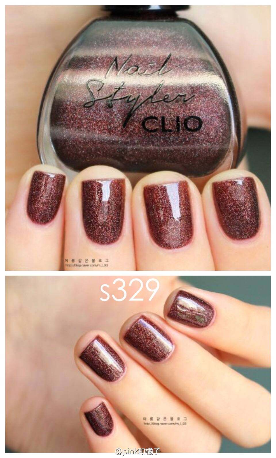 韩国clio珂莱欧15渐变色果冻指甲油s225 s227秋冬色圣诞节限量色