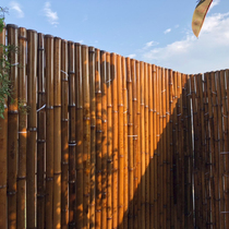 Anti-corrosion bamboo fence fence fence outdoor courtyard homestay decoration Japanese garden balcony partition wall block bamboo pole