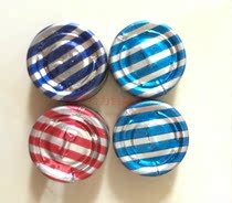 20 red blue and green stripes colored aluminum cover red blue and green zebra aluminum cover ordinary color aluminum cap bottle cap