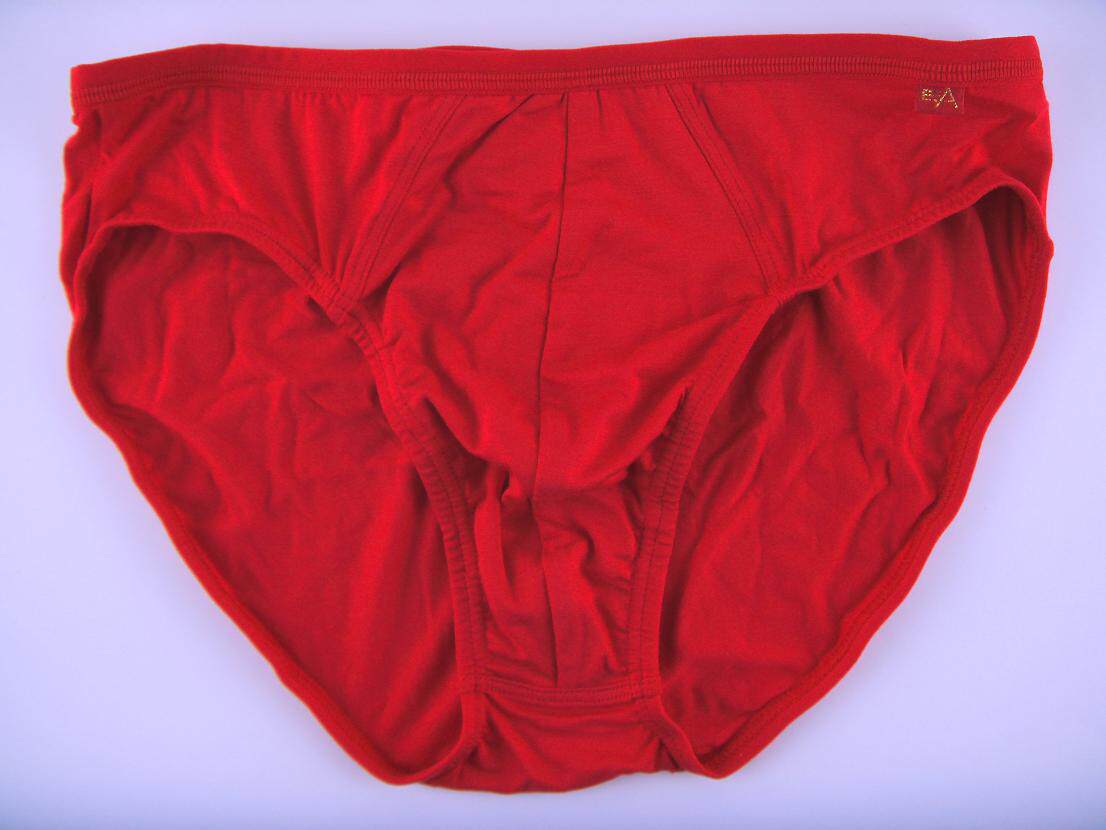 依之舍8181男士鸿运竹浆纤维三角裤 大红内裤 男 一条价