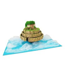 Japan Imports Sankei Mini Paper Model Sky City Lapuda Lapuda City No Proportions